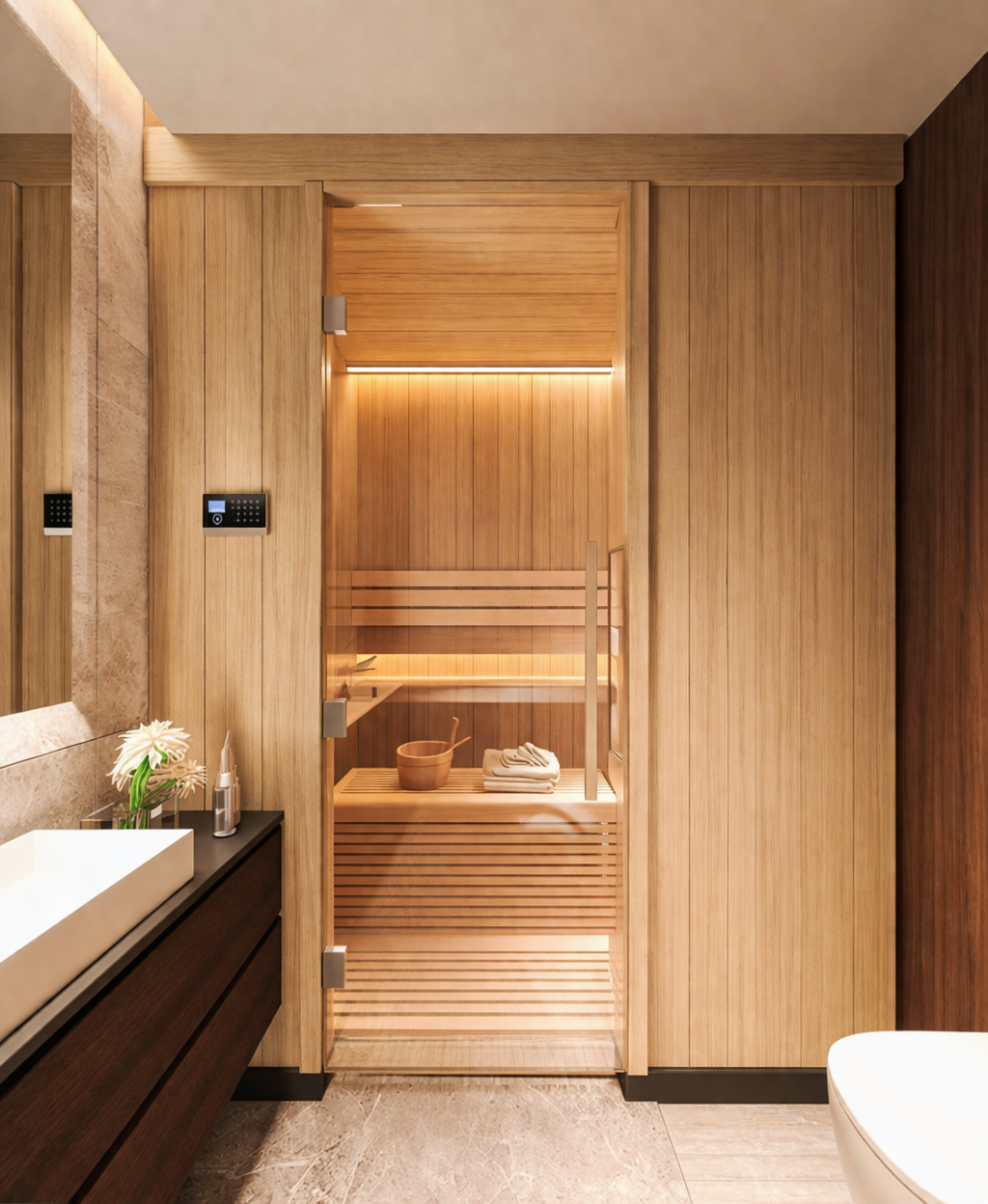 Custom Cielo sauna and wellness space