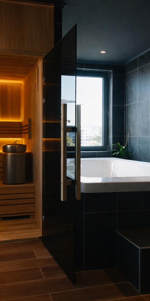 Cielo custom sauna - center panel