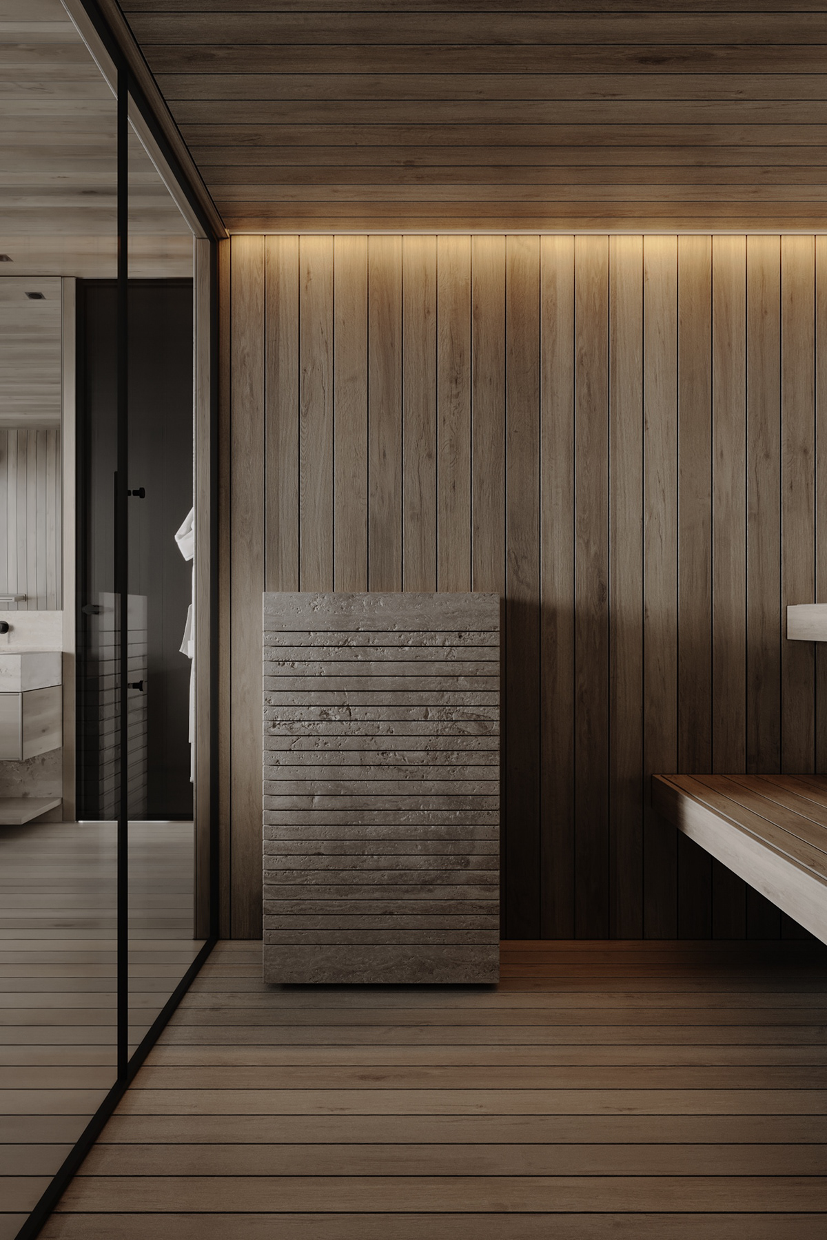 Cielo bespoke sauna interior