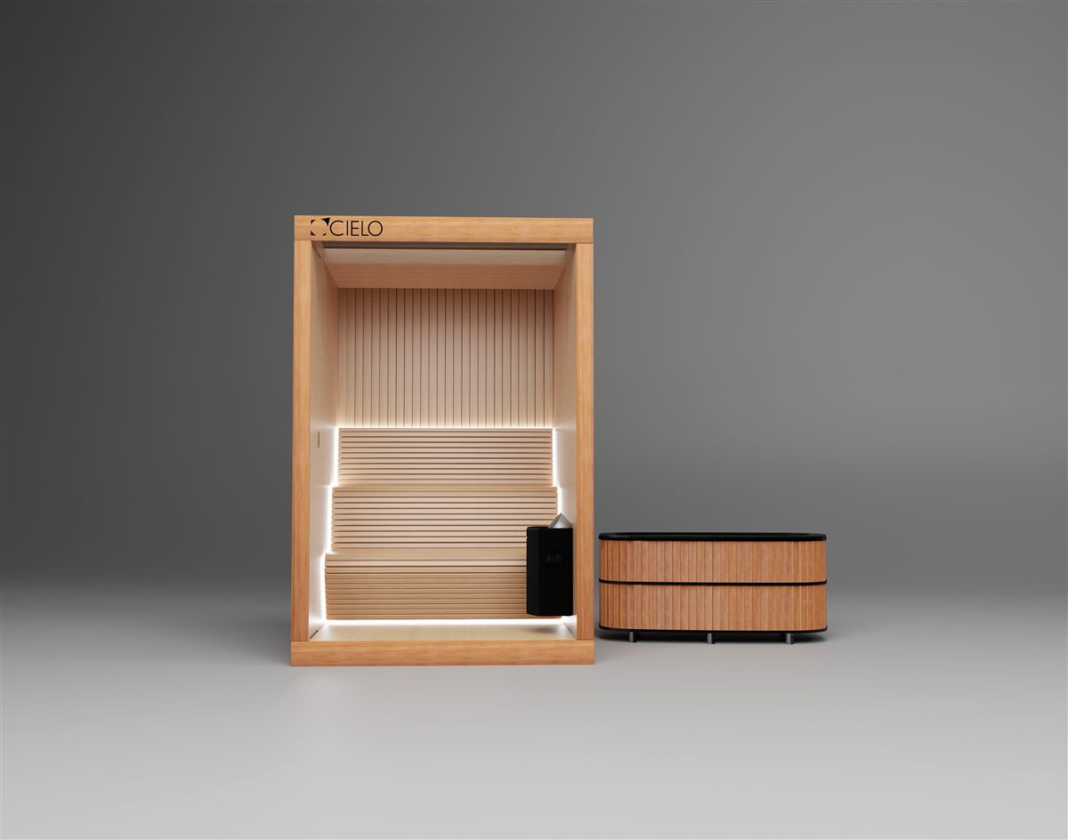 Cielo sauna interior built for a consistent recovery routine