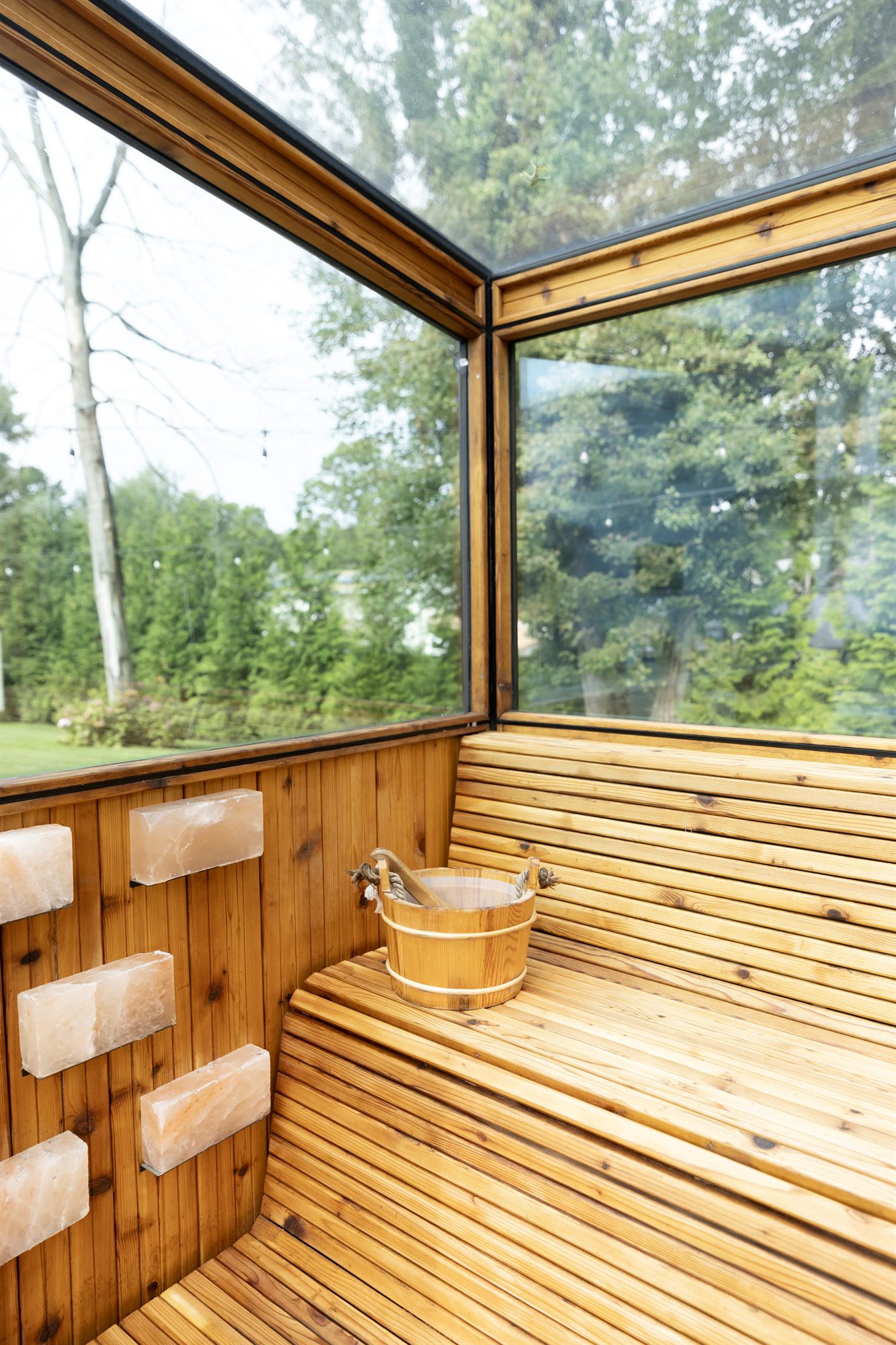 A Cielo sauna designed and measured to fit its specific space