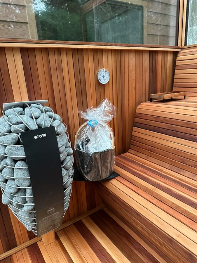 A home sauna designed for a daily routine