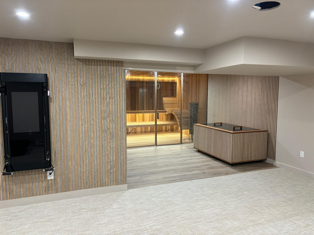Indoor sauna installation in New Jersey: basement and spare room builds